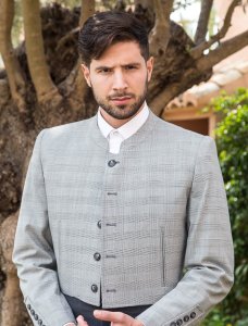 Chaqueta y chaleco Principe de Gales Gris - Trajes Camperos Jiménez | Isabel Hernández