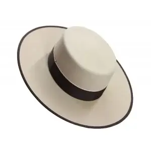 Sombrero Lana Vainilla - Complementos campero | Isabel Hernández