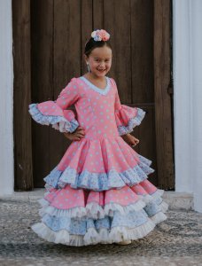 Traje de flamenca niña Melanie - Trajes para niñas | Isabel Hernández