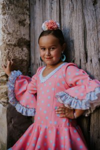 Traje de flamenca niña Melanie – vista 5 – Isabel Hernández