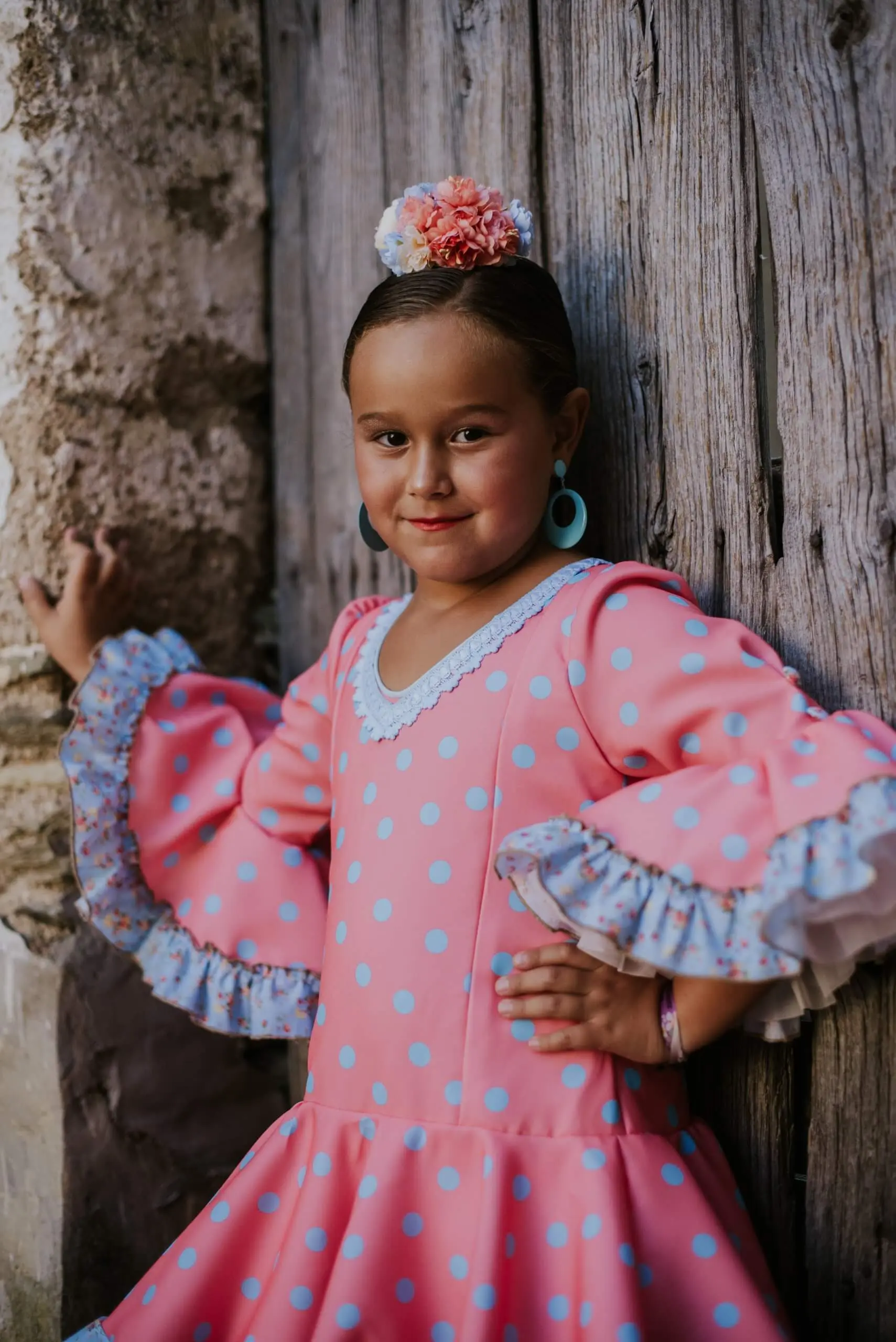 Traje de flamenca niña Melanie – vista 5 – Isabel Hernández
