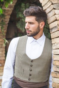 Chaqueta y chaleco Modelo Venecia Marrón – vista 1 – Isabel Hernández